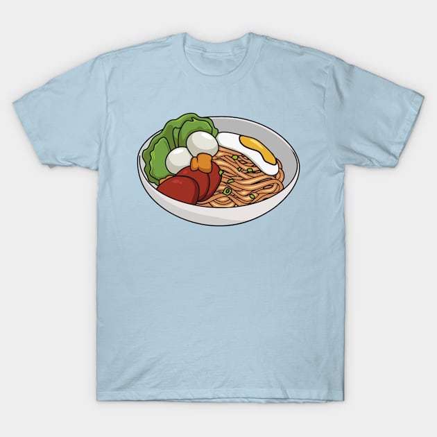 Noodle cartoon illustration T-Shirt by Miss Cartoon